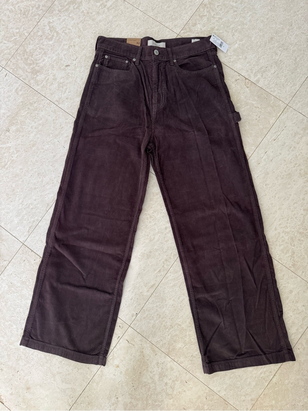 PacSun Men's Brown Corduroy Pants extreme baggy, mid rise